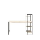 Ver imagem 6 de Escrivaninha Mesa Escritório com Estante 3 Prateleiras Estilo Industrial 135cm Active Yescasa
