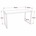 Ver imagem 2 de Mesa de Escritório Office 135cm Prisma C08 Preto Onix