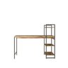 Escrivaninha Mesa Escritório com Estante 3 Prateleiras Estilo Industrial 135cm Active Yescasa - 6