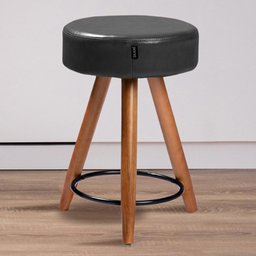 Banco Banqueta Paris Baixa 50cm Couríssimo Preto - Salaone - 2