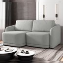 Ver imagem 7 de Sofá Cama para Sala de Estar 2 Lugares 216cm Montserrat K01 Linho Cinza - Lyam Decor