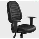 Ver imagem 1 de Cadeira Executiva Giratória Internauta Nr17 Ergonômica Preta Gomada