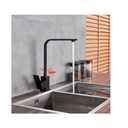 Ver imagem 3 de Torneira Gourmet Slim em L Cozinha Monocomando Misturador Cor Preto - Brinovar