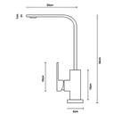 Ver imagem 5 de Torneira Gourmet Slim em L Cozinha Monocomando Misturador Cor Preto - Brinovar