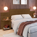 Ver imagem 3 de Cabeceira Ajustável P/ Todas Camas Prateleiras Organizadoras Cor Legno