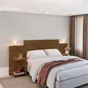 Ver imagem 1 de Cabeceira Ajustável P/ Todas Camas Prateleiras Organizadoras Cor Legno