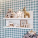 Ver imagem 2 de Prateleira Multiuso Dupla 80cm com Suporte Invisível Eleva Completa Móveis