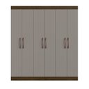 Ver imagem 3 de Guarda Roupa Casal 6 Portas 2 Gavetas Xangai Móveis Doripel