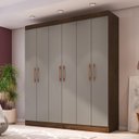 Ver imagem 1 de Guarda Roupa Casal 6 Portas 2 Gavetas Xangai Móveis Doripel