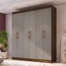 Guarda Roupa Casal 6 Portas 2 Gavetas Xangai Móveis Doripel - 1