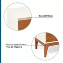 Ver imagem 6 de Rack Retrô para TV até 60 Polegadas 100% MDF 180cm com Pés em Madeira Maciça Bali Yescasa Bege