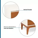 Ver imagem 4 de Rack para TV até 60 Polegadas 2 Gavetas 180cm Retrô Bali Yescasa