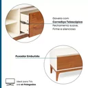 Ver imagem 5 de Rack para TV até 60 Polegadas 2 Gavetas 180cm Retrô Bali Yescasa