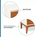 Ver imagem 6 de Rack Retrô para TV até 60 Polegadas 100% MDF 180cm com Pés em Madeira Maciça Bali Yescasa Bege