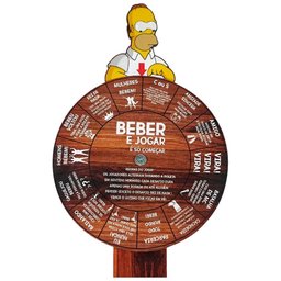 Jogo Gira Roda Roleta Shots Drinks Taberna Gamble Decor - 2