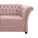 Ver imagem 5 de Sofá Recamier Divã Chesterfield 175cm Sofia Suede Rose Capitonê- Mabe Magazine