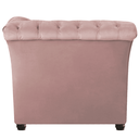 Ver imagem 4 de Sofá Recamier Divã Chesterfield 175cm Sofia Suede Rose Capitonê- Mabe Magazine