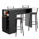Ver imagem 2 de Kit Bancada Gourmet Multiuso para Cozinha com 4 Banquetas Alta