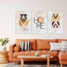 Quadros Decorativos Kit 3 Peças - Abstrato Escandinavo Home - 1