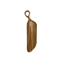 Ver imagem 1 de Tábua Baguete Orgânica para Servir com Cabo e Rebaixo – Madeira de Teca 64x18x2cm