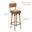 Ver imagem 4 de Kit com 4 Banqueta Barcelona Amarula - Salaone