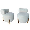 Ver imagem 1 de Kit 2 Poltronas Decorativa Mônaco Linho Bege