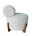 Ver imagem 3 de Kit 2 Poltronas Decorativa Mônaco Linho Bege