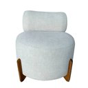Ver imagem 2 de Kit 2 Poltronas Decorativa Mônaco Linho Bege