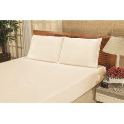 Roupa de Cama de Solteiro 2 Peças Lençol e Fronha Bianca Microfibra Liso:Vermelha - 6