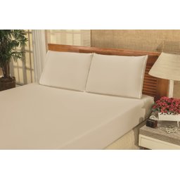 Roupa de Cama de Solteiro 2 Peças Lençol e Fronha Bianca Microfibra Liso:Vermelha - 3