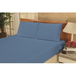 Roupa de Cama de Solteiro 2 Peças Lençol e Fronha Bianca Microfibra Liso:Vermelha - 1