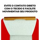 Ver imagem 5 de Kit 6 Cadeira de Jantar Emily Estofada Linho Cinza Pé de Madeira Castanho