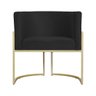 Kit 02 Poltronas Luana Para Sala Suede Cores - DS Estofados - Preto - 3