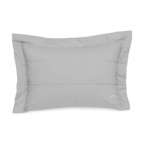 Porta Travesseiro Altenburg Cetim 300 Fios 50cm X 70cm Cinza