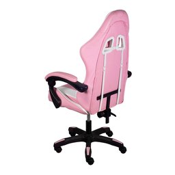 Cadeira de Escritório Gamer Hawker Pu - Rosa Abra - 3