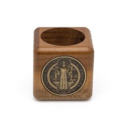 Porta Canetas Madeira C/medalha São Bento Ov Decoração - Nova Lumen 173053 - 6