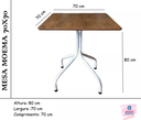 Ver imagem 5 de Mesa Moema 70x70 para Sorveteria Restaurante