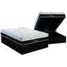 Cama Box Baú Queen: Colchão Molas Enadas Polar Master Diamond + Base Black(158x198) - 1