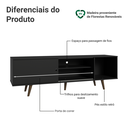 Ver imagem 4 de Rack para TV até 80 Polegadas 160cm com Pés Preto/Rustic Torino Madesa