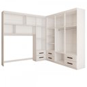 Ver imagem 6 de Guarda-roupa Casal Modulado Diamantina 10 Portas 6 Gavetas Branco - Panorama Móveis