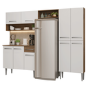 Ver imagem 3 de Armário de Cozinha Completa 229cm Rustic/branco Emilly Madesa 017
