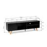 Rack para TV até 60 Polegadas 1 Porta 160cm Retrô Soul Yescasa - 3