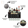 Barzinho De Parede Com Porta Taças Porta Copos Gin Bebidas - 2