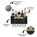 Ver imagem 2 de Barzinho De Parede Com Porta Taças Porta Copos Gin Bebidas