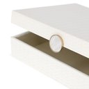 Ver imagem 2 de Caixa Decorativa Branco e Dourado 22,5x17x8,5cm