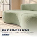 Ver imagem 5 de Sofá 3 Lugares na Caixa 180 cm Orgânico Arco Bouclê B05 - D'Rossi