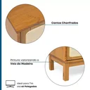 Ver imagem 3 de Rack para TV até 60 Polegadas 180cm Madeira Maciça e Palha Natural Gold Yescasa