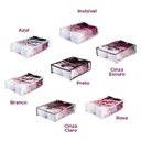 Ver imagem 3 de Colmeia Organizadora Gaveta Roupa Premium para Sutiãs Camisetas 40x30x10cm Cor: Rosa