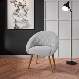 Poltrona Decorativa Maricá Linha Cinza - 1