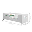 Ver imagem 3 de Cama Infantil Savana com Colchão Incluso MDF-MDP Branco 74cm 153cm Casah